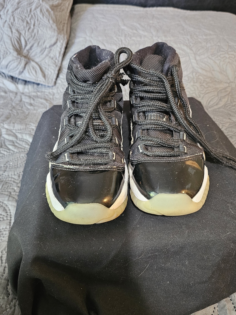 Kids Black High-Top Athletic Shoes